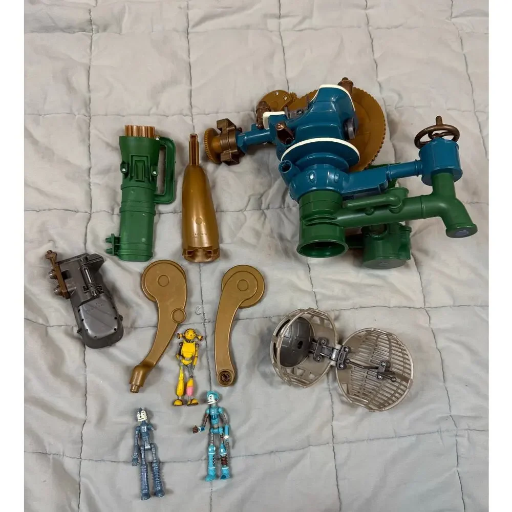 Robots Pod Escape Playset Mattel Movie Toy + 3 Action Figures